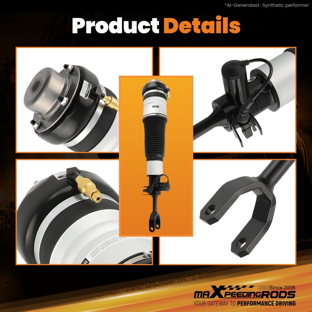 2 x Air Shock Suspension Front compatible for Audi A6 Allroad 4FH C6 2006-11 Estate 3.0 TDI