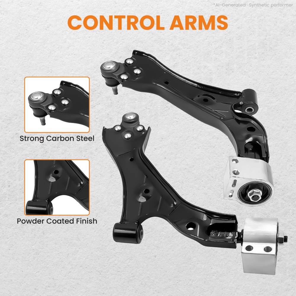 Front Shock Struts w/Control Arms LeftRight for 2010-17 compatible for Chevy Equinox Terrain