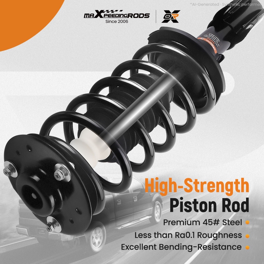 Front Shock Struts w/Control Arms LeftRight for 2010-17 compatible for Chevy Equinox Terrain