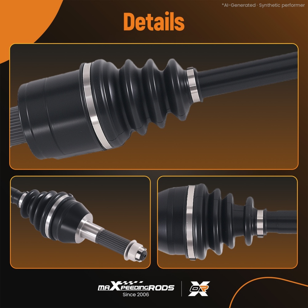 Rear LR CV Joint Axles compatible for Polaris Sportsman 500 4X4 HO 2011-2013 1332421