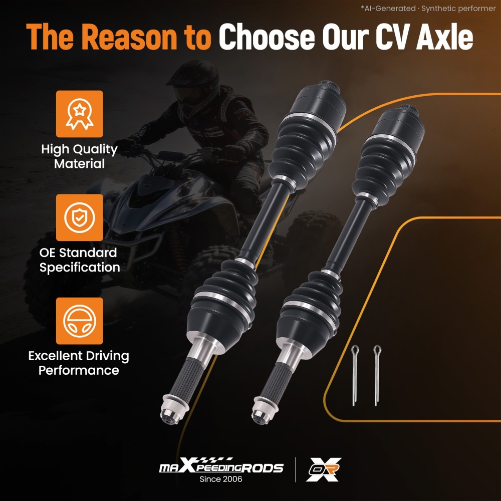 Rear LR CV Joint Axles compatible for Polaris Sportsman 500 4X4 HO 2011-2013 1332421