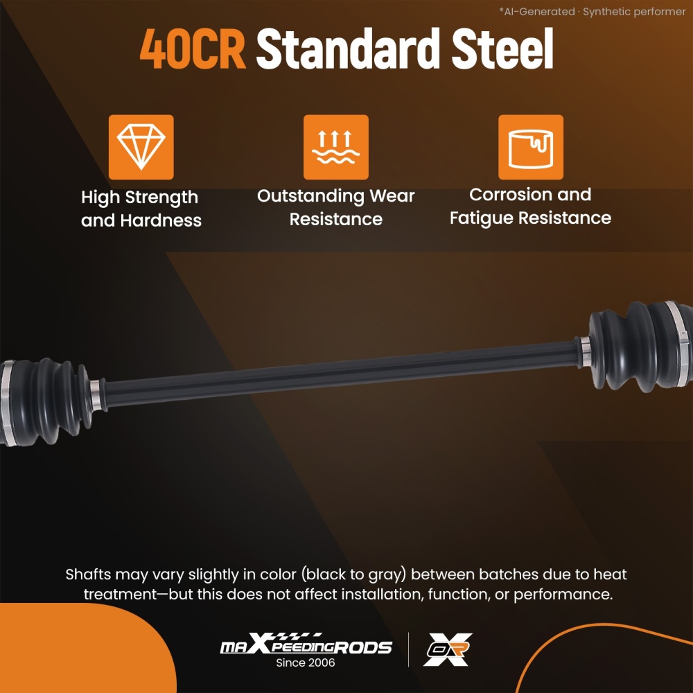 Front LeftRight Cv Joint Axle compatible for Polaris Rzr Xp 1000 High Lifter Eps 2015