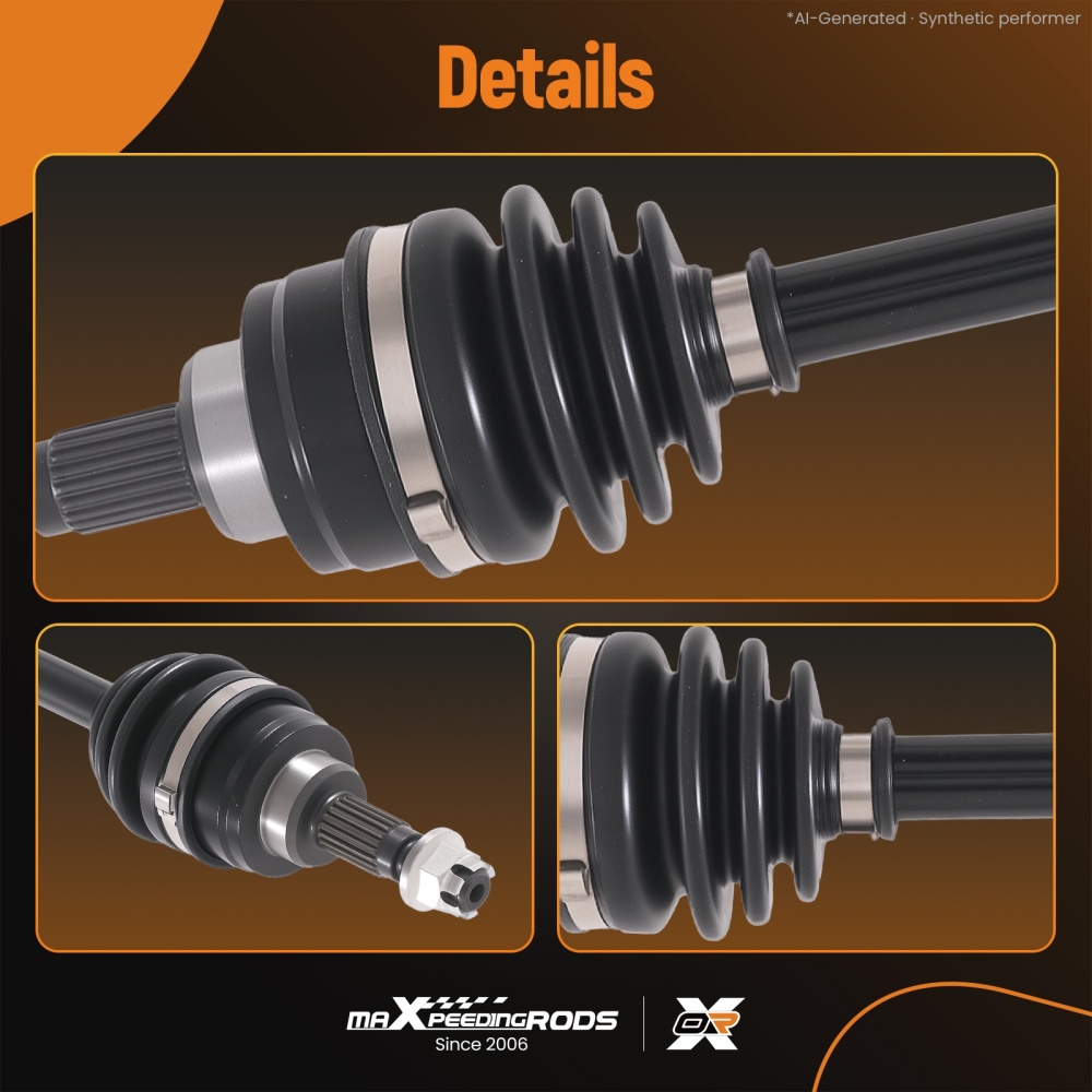 Front CV Joint Axles Set compatible for Honda Rancher 350 TRX 350 4WD 2001 2002-2005 2000