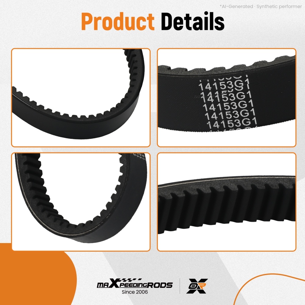 1-3/16in Aramid Belt compatible for EZGO Gas Cart compatible for Marathon 2PG 1976-1987 14153-G1