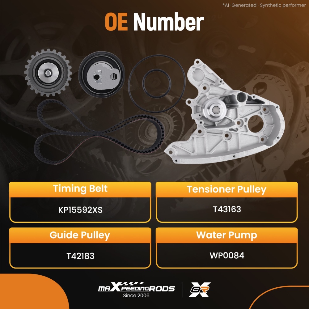Timing Belt Water Pump Kit compatible for Fiat Ducato 2.3D 2.3JTD 2002-2023 compatible for Iveco Daily Set