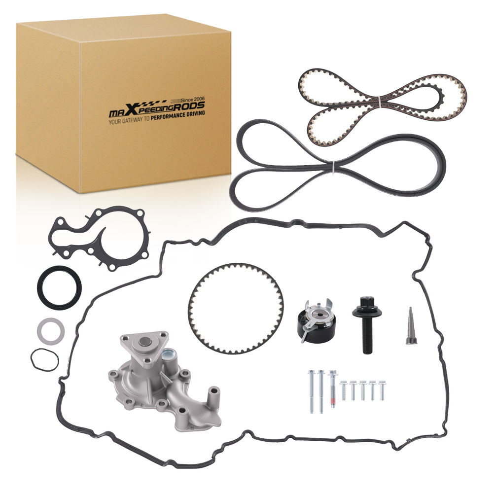 Timing Belt Kit Oil Pump Belt Wet Belt Kit Water Pump compatible for Ford B-Max Fiesta 1.0