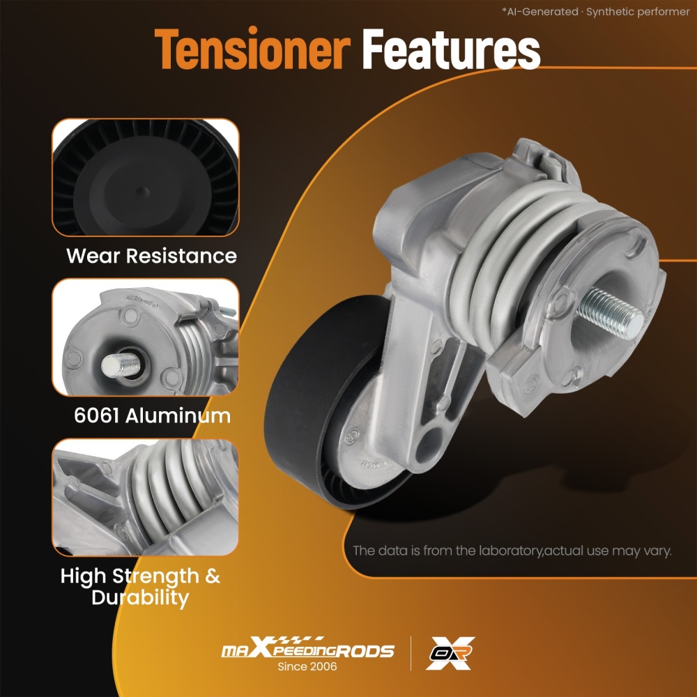Belt Tensioner Kit Pulley Bolt compatible for BMW 328i E90 E91 E92 E93 2007-08 11287535860