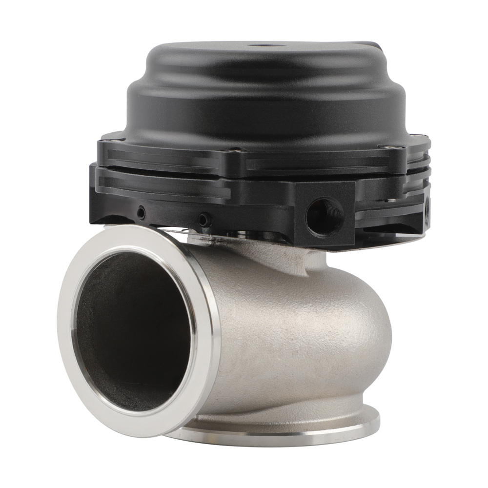 Aluminum 44mm V-Band External Cooled Turbo Wastegate w/ V-Band Flanges Black