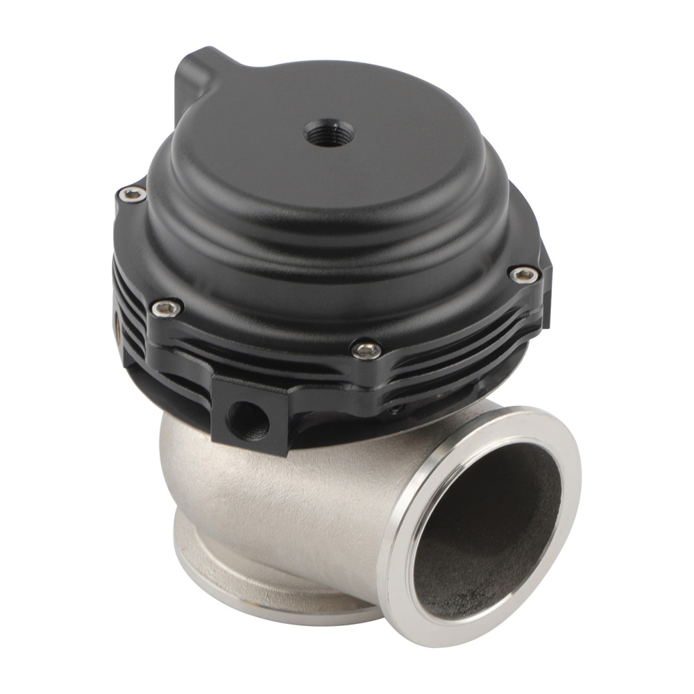 Aluminum 44mm V-Band External Cooled Turbo Wastegate w/ V-Band Flanges Black