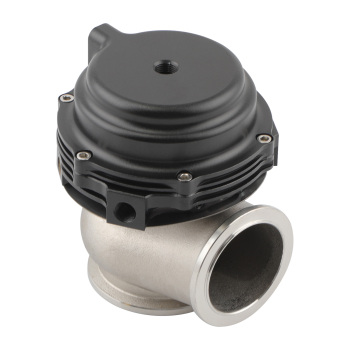 Aluminum 44mm V-Band External Cooled Turbo Wastegate w/ V-Band Flanges Black