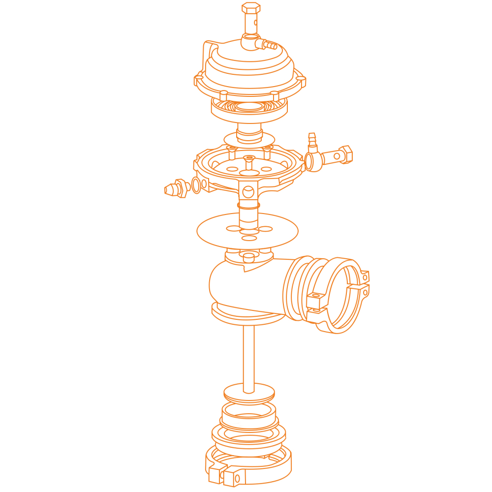 44mm External Wastegate w/ V-Band Flanges (Contains PSI Springs -7PSI/14PSI) 1PC