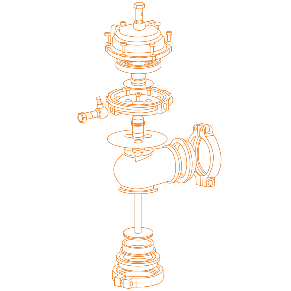 44mm External Wastegate w/ V-Band Flanges (Contains PSI Springs -7PSI/14PSI) 1PC