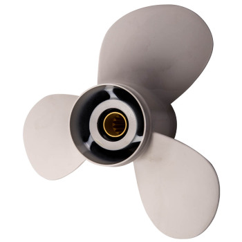 Hélice apta compatible para Yamaha 40HP-50HP-60HP 3 cuchillas de aluminio 11 3 / 8x12 G nuevo