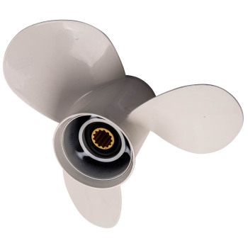 Hélice apta compatible para Yamaha 40HP-50HP-60HP 3 cuchillas de aluminio 11 3 / 8x12 G nuevo
