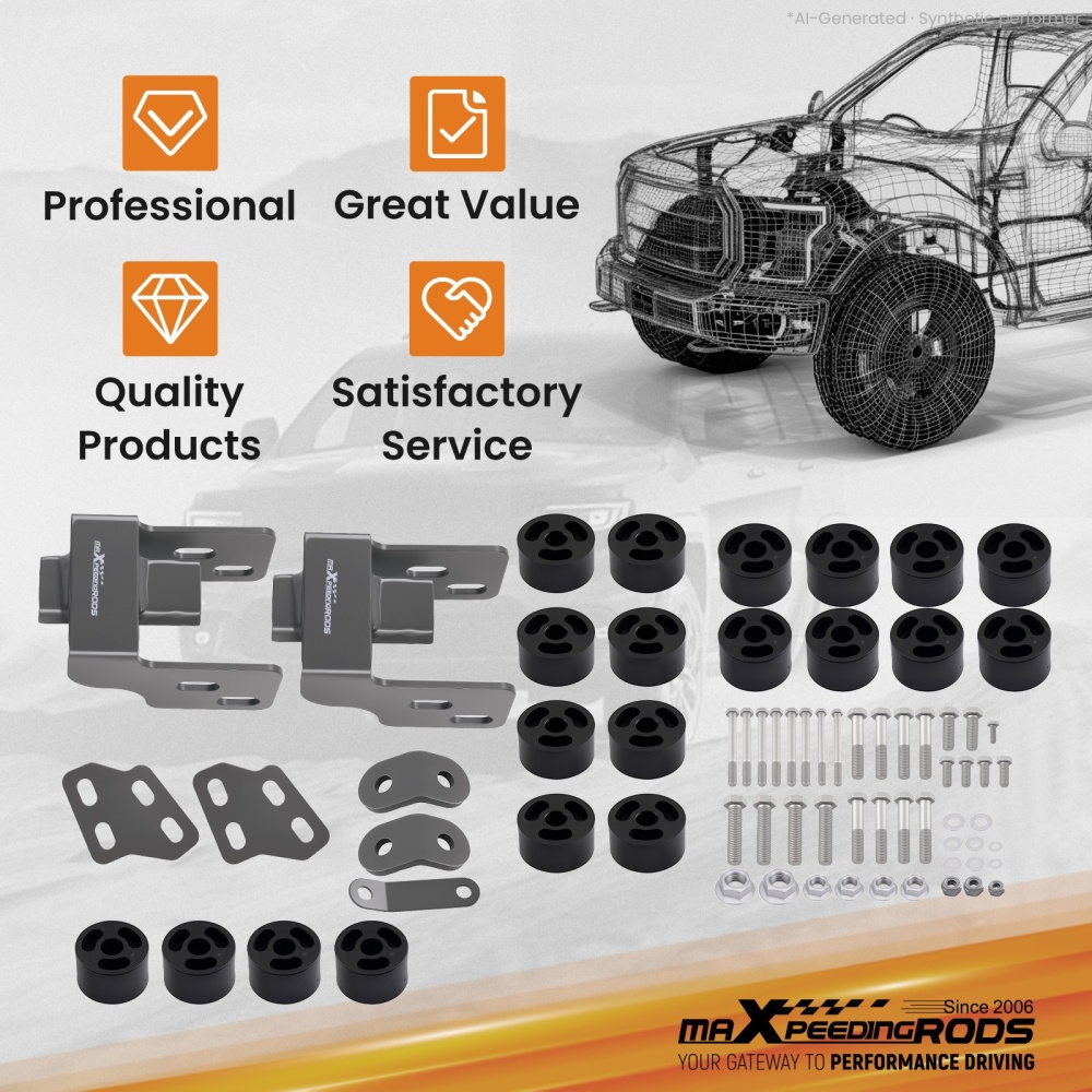 1.25 Suspension Lift Kit forSilverado compatible for Sierra 1500 2007-2013 Spacer Kit