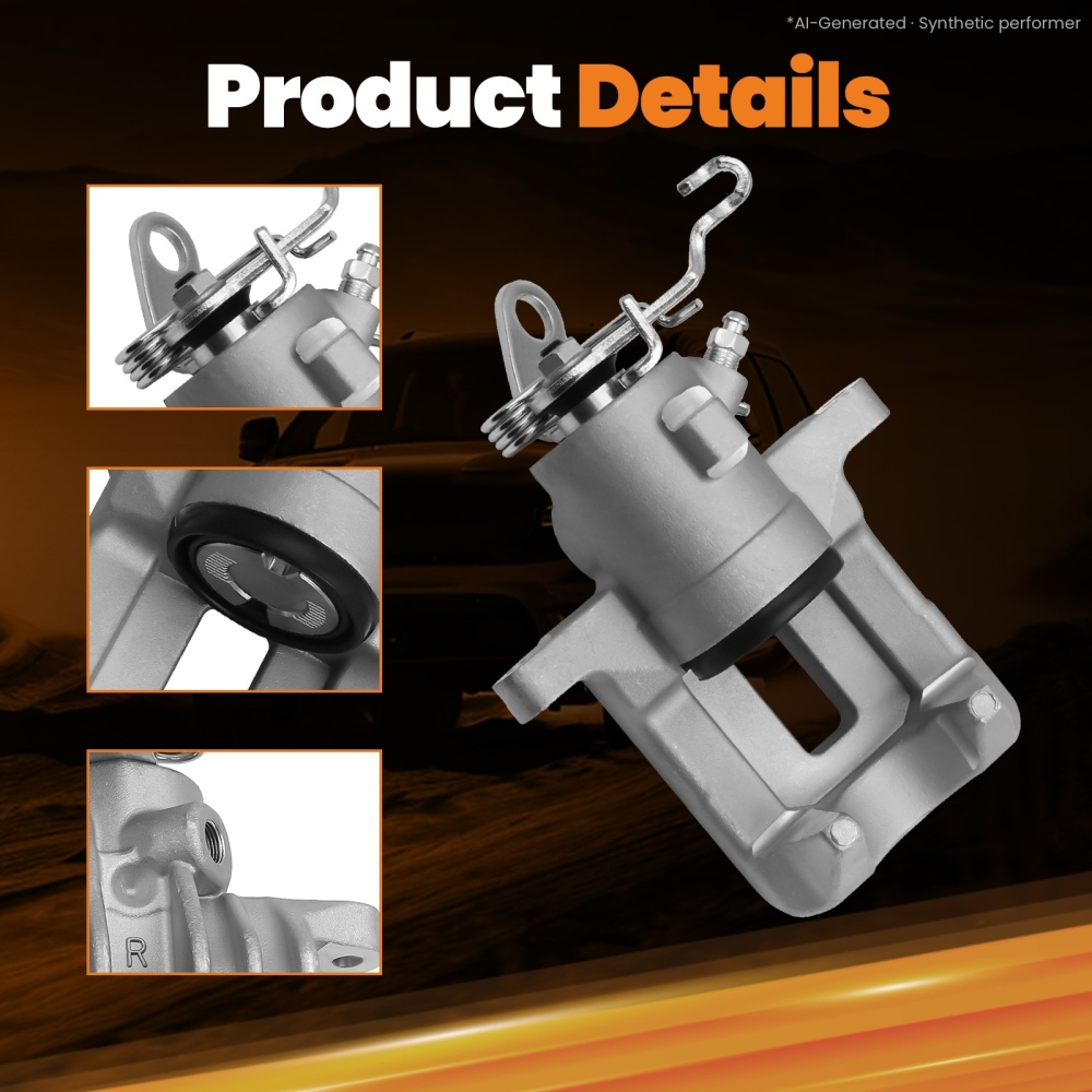 Rear RightLeft Brake Caliper compatible for VW Golf MK VI Beetle 5C1 1.2 1.4 1.6 1.8 2.0