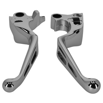 Front Aluminum Brake Master Cylinder Lever Pair compatible for Harley Dyna 1996-2017