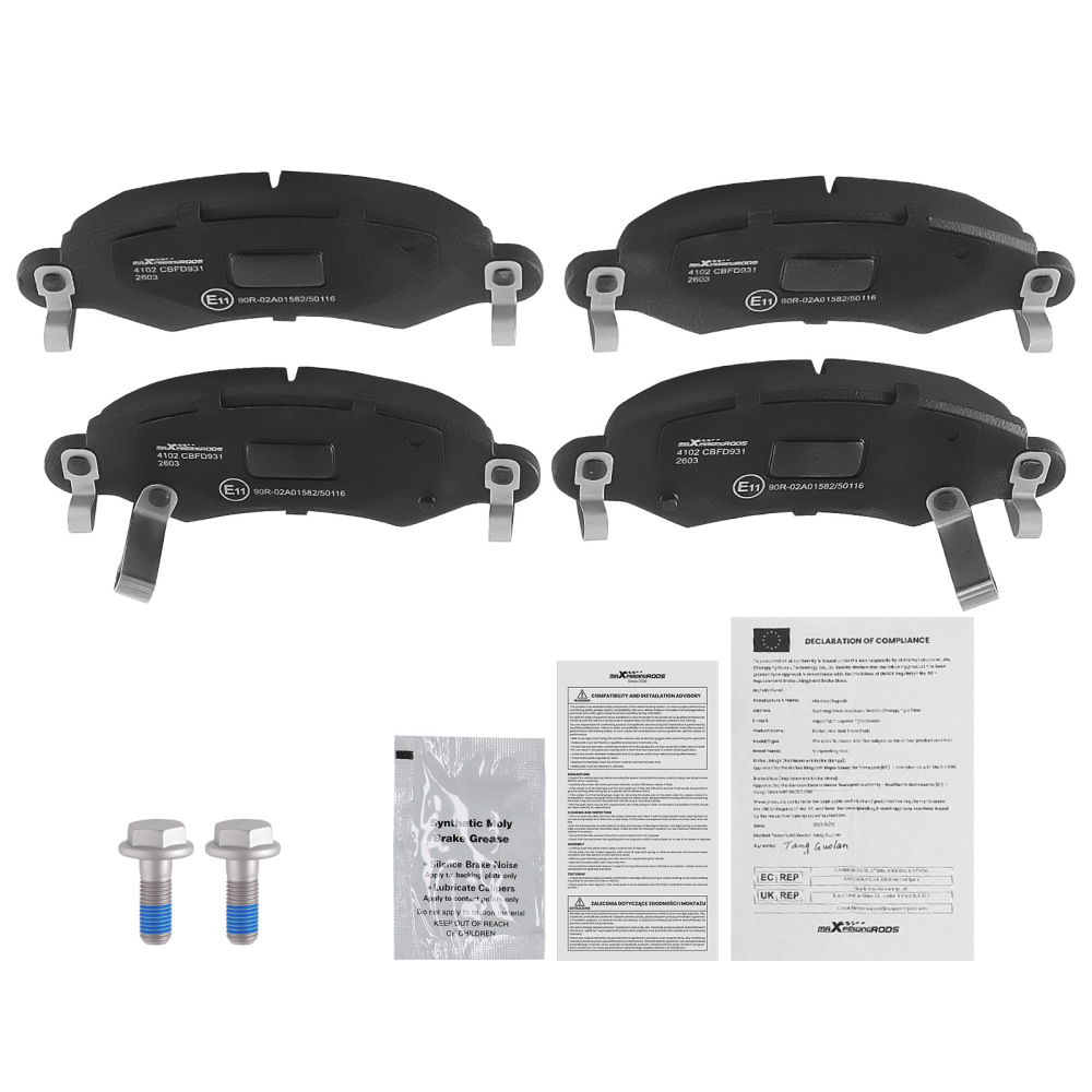 Kit Plaquettes Avant compatible pour OPEL AGILA A 1.0 1.2 1.3 CDTI 2000-2007 4704578