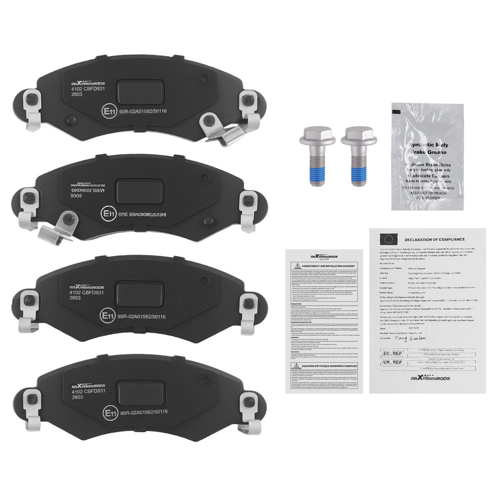 Kit Plaquettes Avant compatible pour OPEL AGILA A 1.0 1.2 1.3 CDTI 2000-2007 4704578