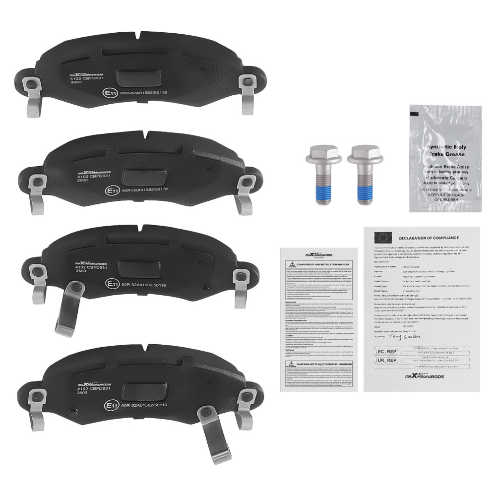 Kit Plaquettes Avant compatible pour OPEL AGILA A 1.0 1.2 1.3 CDTI 2000-2007 4704578