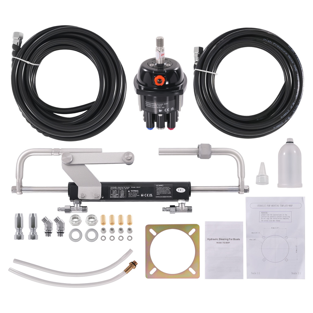 Hydraulic Outboard Steering System Kit compatible for Evinrude E40-E50-E55-E60 compatible for Mercury