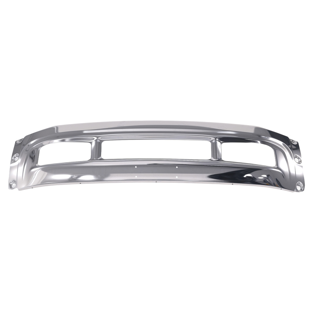 Bumper Face Bar compatible for Ford F-250 F-350 F-550 Super Duty 1999-2004 Split Chrome