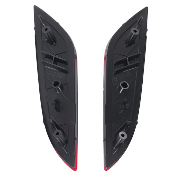 2 PCS Rear Bumper Reflector compatible for Hyundai Sonata 2018 2019 92406C1500 ABS Plastic