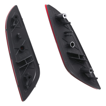 2 PCS Rear Bumper Reflector compatible for Hyundai Sonata 2018 2019 92406C1500 ABS Plastic