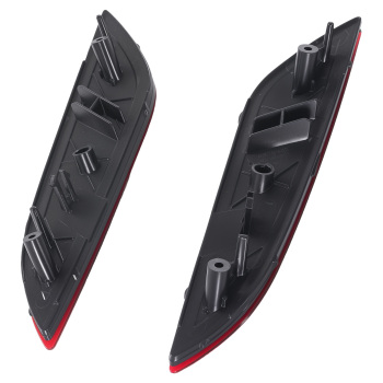 2 PCS Rear Bumper Reflector compatible for Hyundai Sonata 2018 2019 92406C1500 ABS Plastic