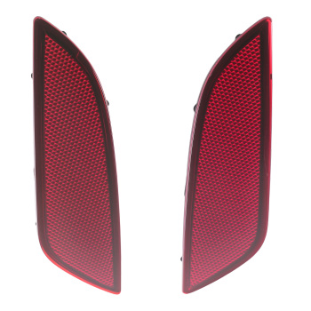 2 PCS Rear Bumper Reflector compatible for Hyundai Sonata 2018 2019 92406C1500 ABS Plastic