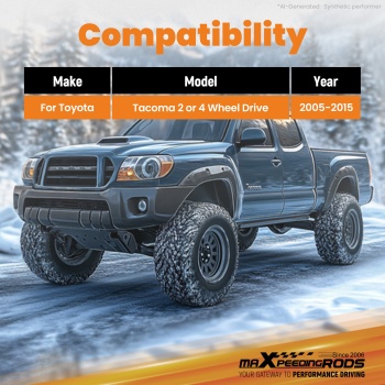 Axle C-Notch Kit compatible for Toyota Tacoma 05-15 Rear Frame Steel Powder Coated