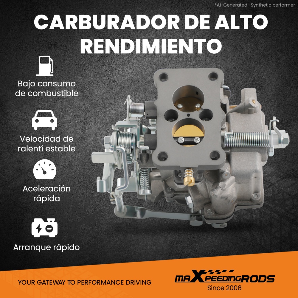 Carburador compatible para Toyota Carburador 3K 4K compatible para Corolla Lite Carretilla elevadora 21100-24034 / 35/45