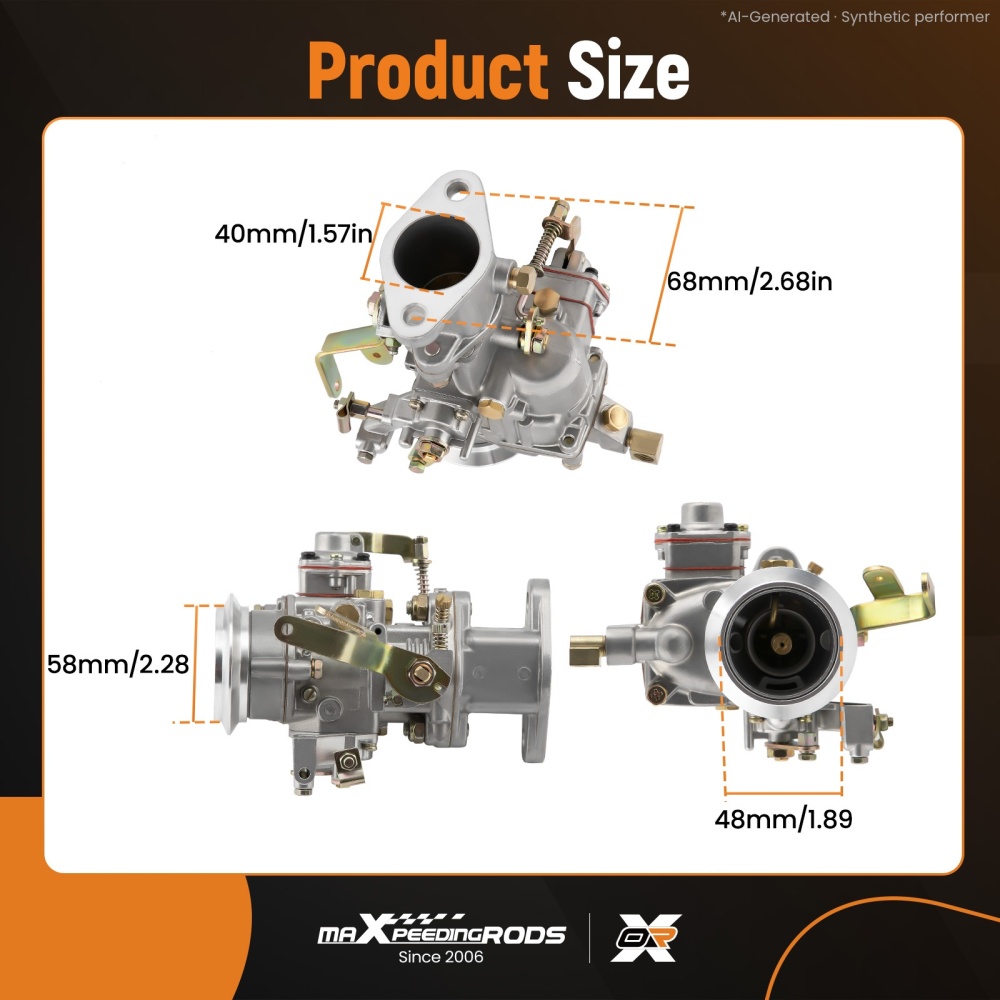 Carburetor Carb compatible for Jeep Willys CJ3B CJ5 CJ6 F134 17701.02 1 Barrel F-Head