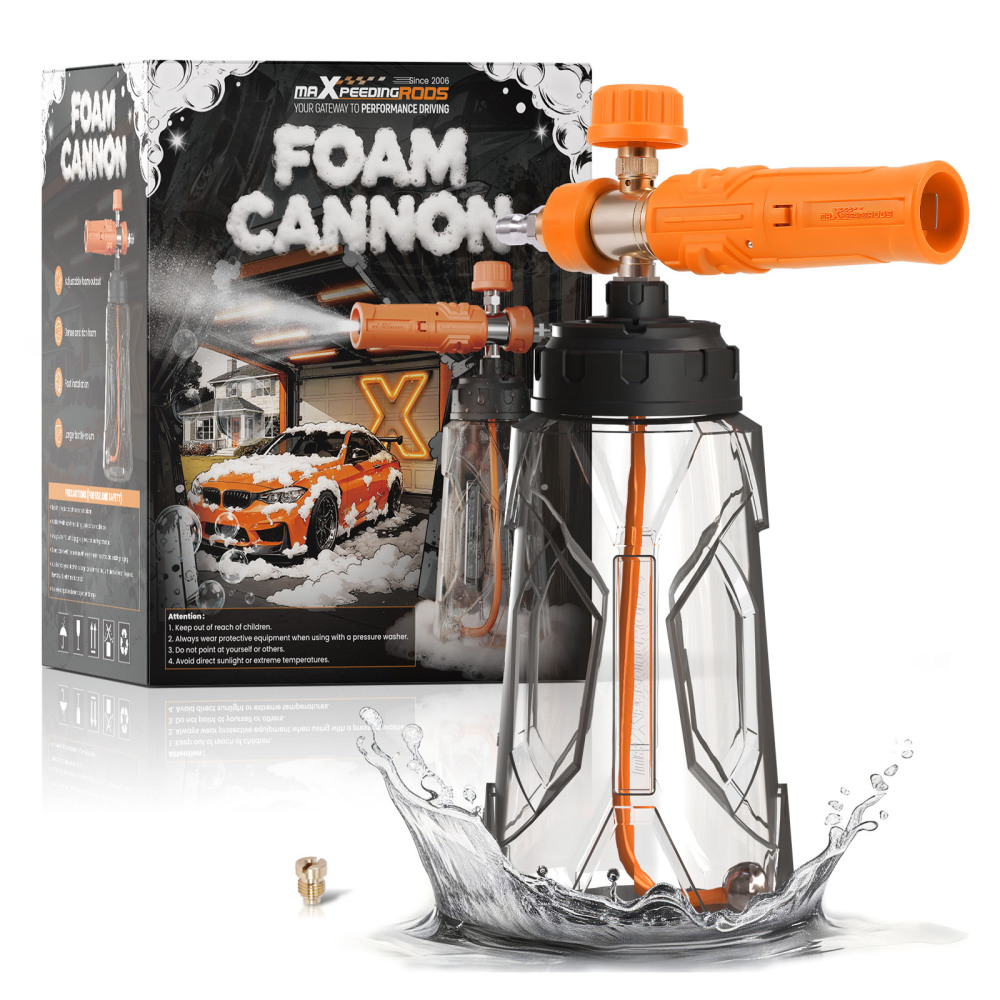 1L Pressure Washer Foam Cannon with Adjustable Nozzle Thick Snow Foam Lance