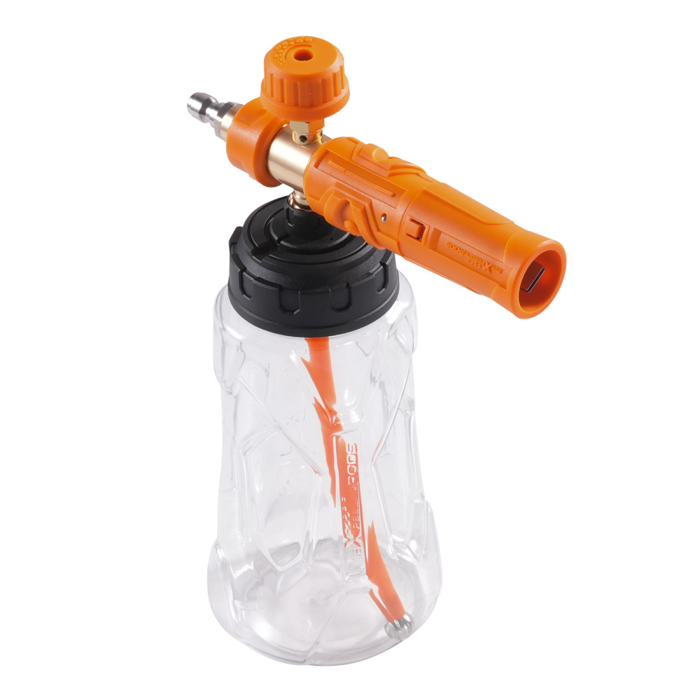 Lance Mousse Haute Pression 1L avec Buse Réglable - Mousse Épaisse Type Neige