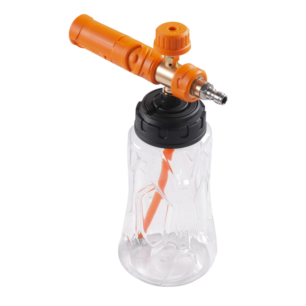 Lance Mousse Haute Pression 1L avec Buse Réglable - Mousse Épaisse Type Neige