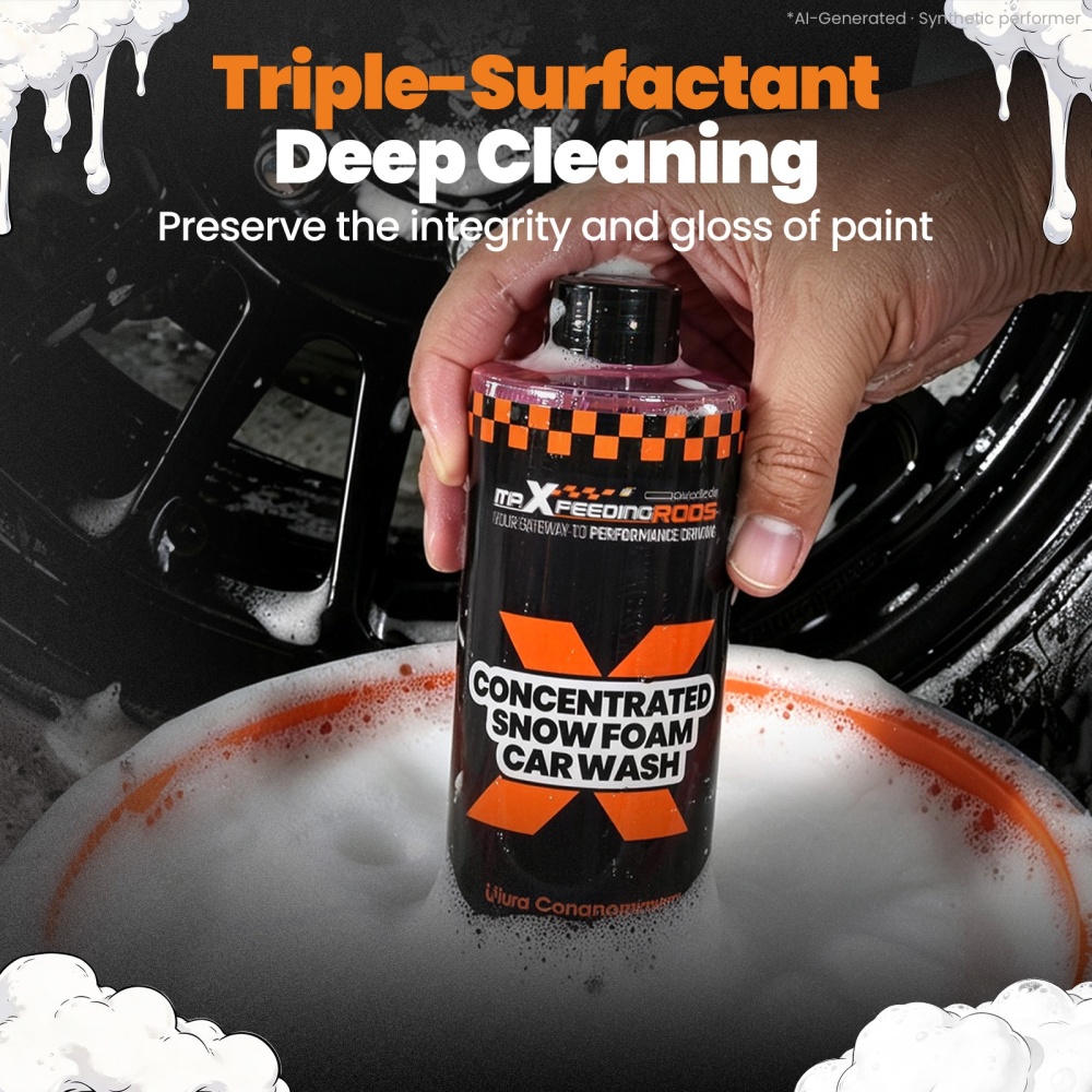 17fl oz Car Wash Shampoo Concentrated Snow Foam Heavy Duty Car Wash Shampoo 1:30