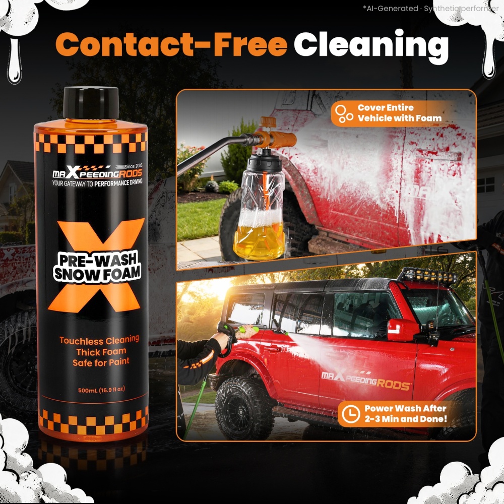 500ML Pre-Soak Foaming Car Wash Soap for Auto Vehicle Paint Surface Dirt Mud Bug