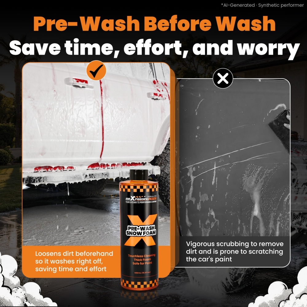 500ML Pre-Soak Foaming Car Wash Soap for Auto Vehicle Paint Surface Dirt Mud Bug