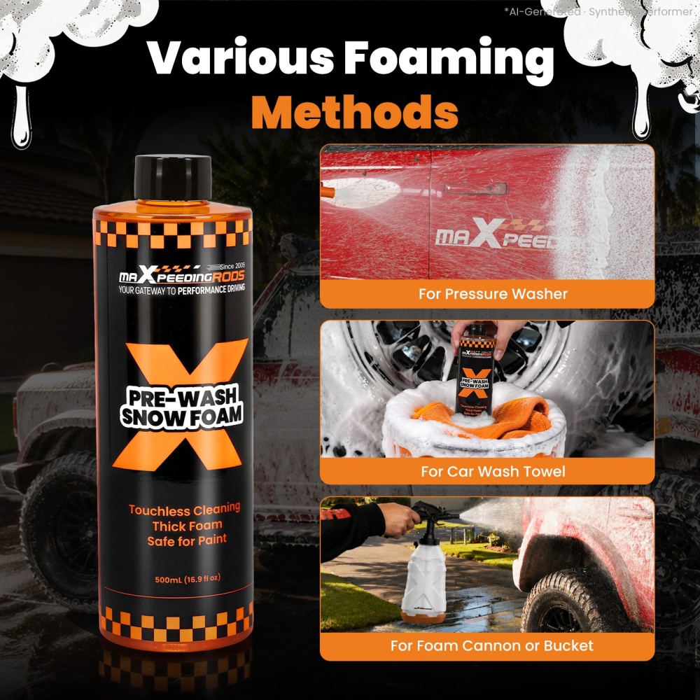500ML Pre-Soak Foaming Car Wash Soap for Auto Vehicle Paint Surface Dirt Mud Bug