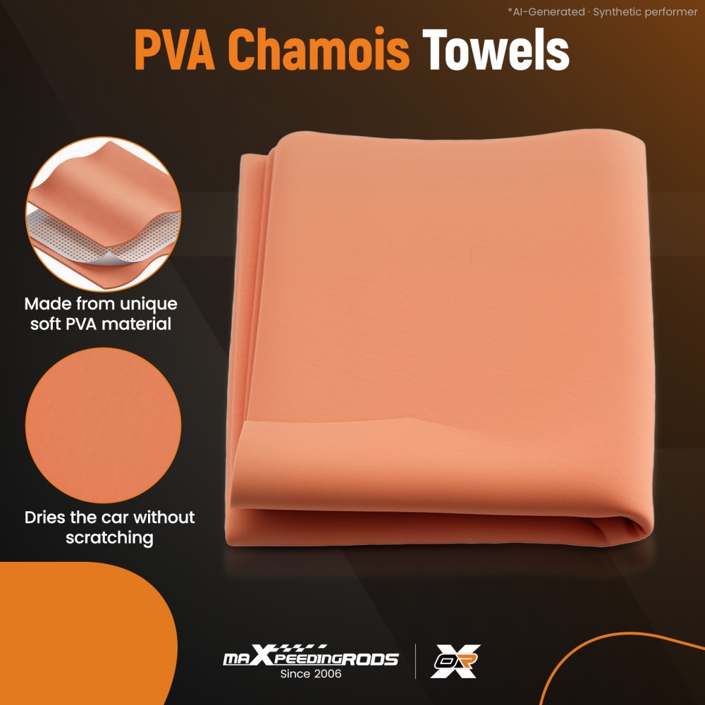 3 Pack Car Chamois Towel Shammy Cloth 26x17 PVA for Car Drying Scratch Safe