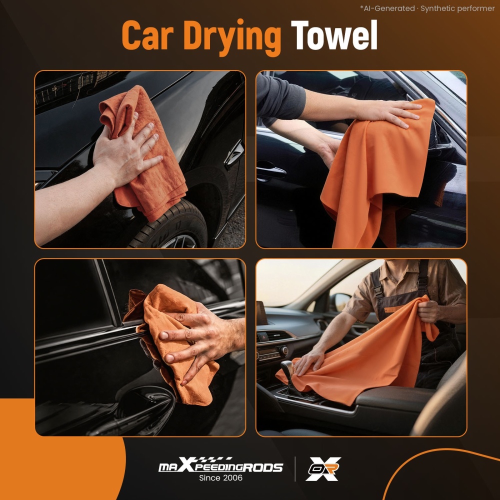 3 Pack Car Chamois Towel Shammy Cloth 26x17 PVA for Car Drying Scratch Safe