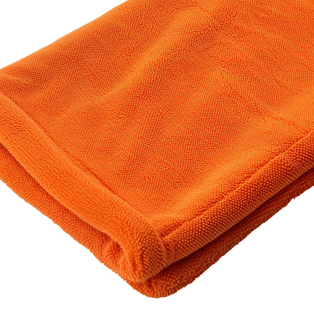 1200 GSM Car Drying Towel Microfiber for Auto Detailing 30 x 30 Orange