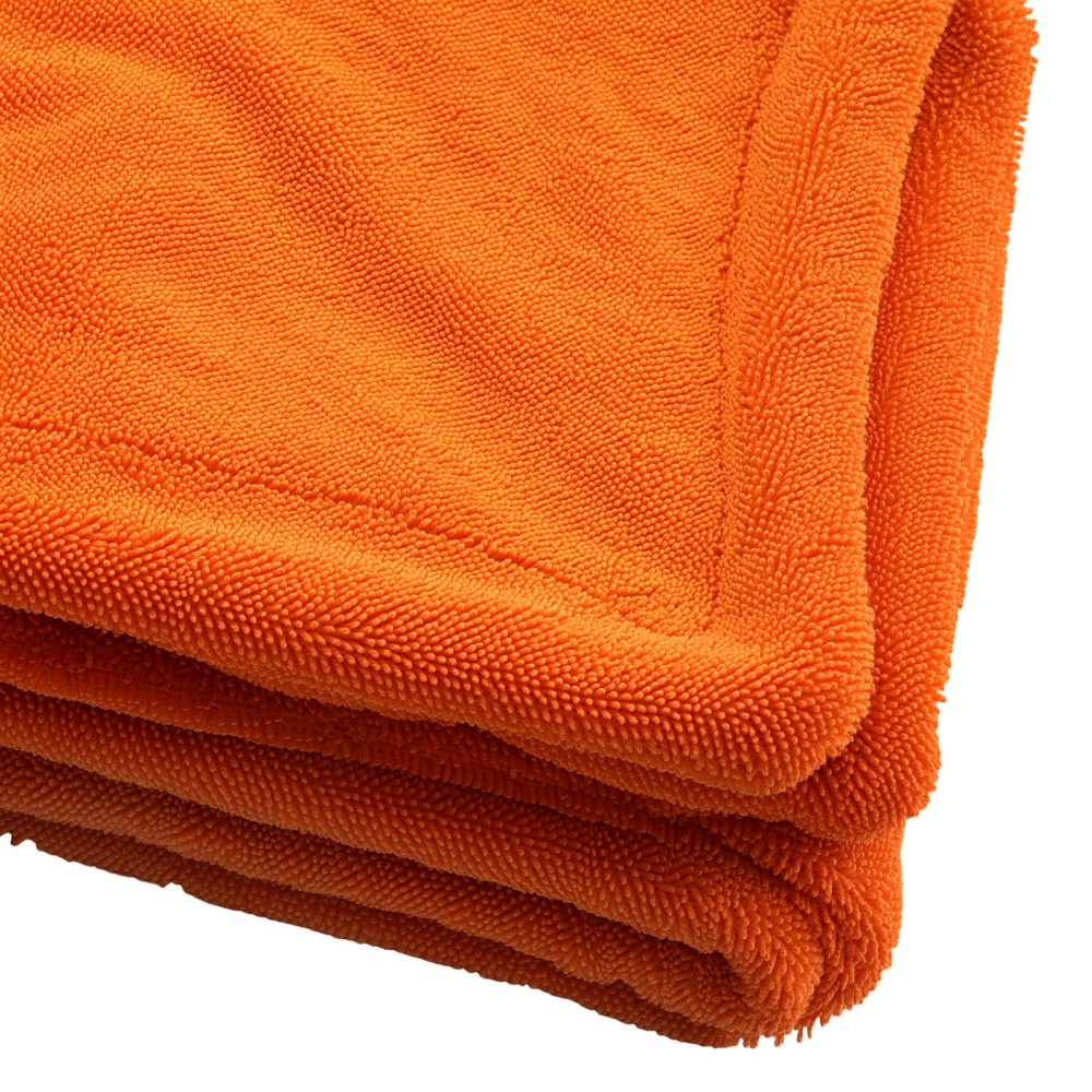 1200 GSM Car Drying Towel Microfiber for Auto Detailing 30 x 30 Orange