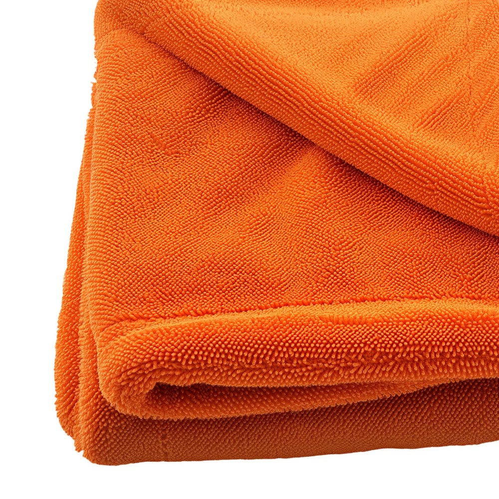 1200 GSM Car Drying Towel Microfiber for Auto Detailing 30 x 30 Orange