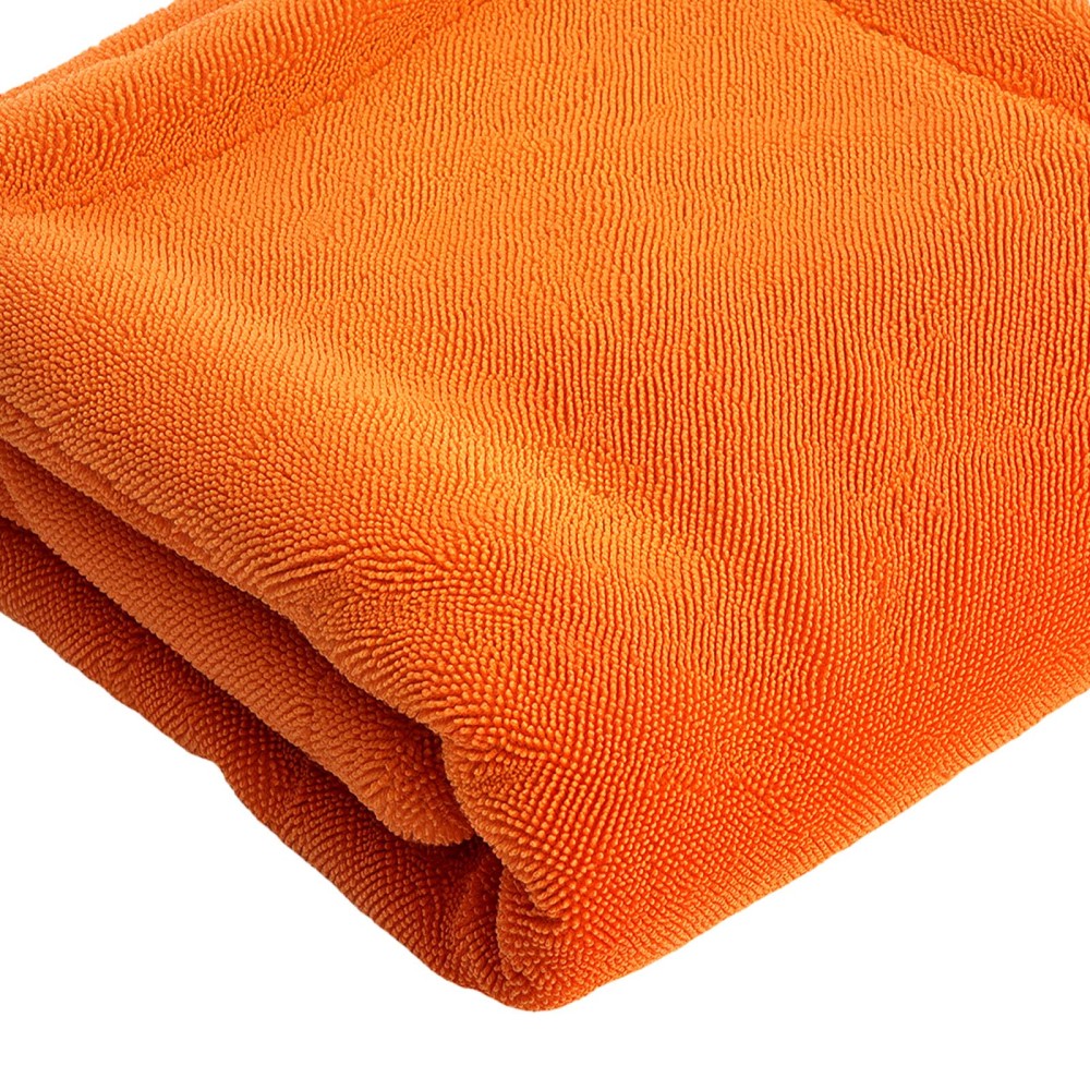 1200 GSM Car Drying Towel Microfiber for Auto Detailing 30 x 30 Orange
