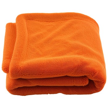 1200 GSM Car Drying Towel Microfiber for Auto Detailing 30 x 30 Orange