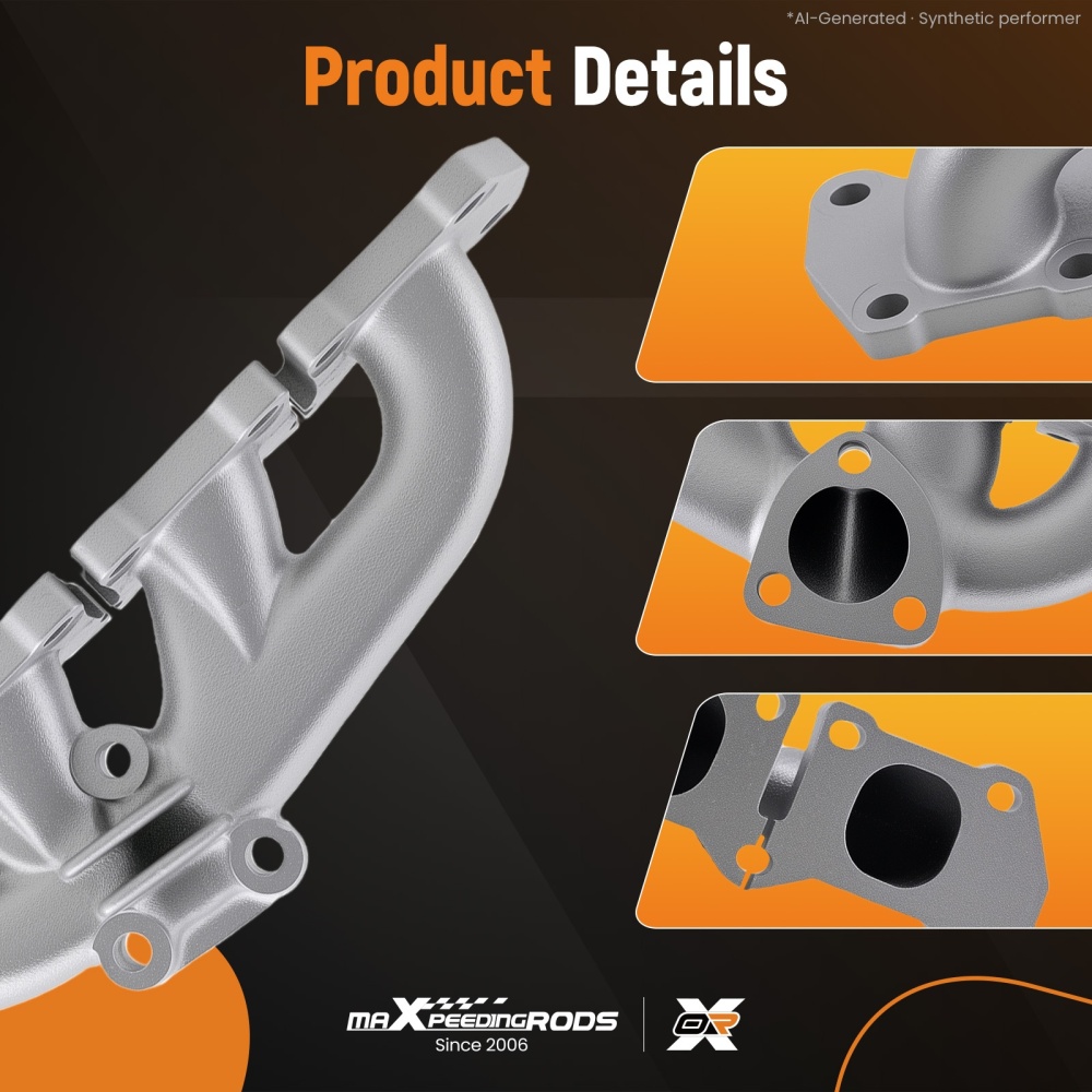 New Exhaust Manifold W/Gasket compatible for Audi A3/TT/Compatible for Volkswagen Jetta L4 1.8T 1999-2005