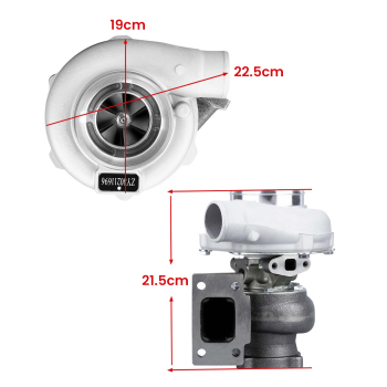 Water + Oil GT30 GT3076 GT3037 Turbocompressore Turbocharger Turbolader compatibile per Audi