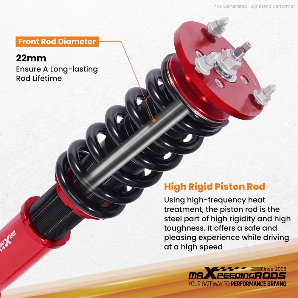 Front Coilovers compatible for Ford Falcon BA BF Adjustable Suspension Kit